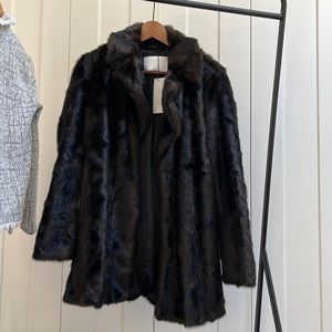 NWT Zara Faux Fur Coat